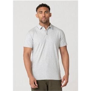 Swet Tailor‎ SWET Polo Shirt Heather Gray Side Slits 3 Button Golf Size XXL NEW